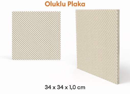 34*34 Oluklu Yerli Raf