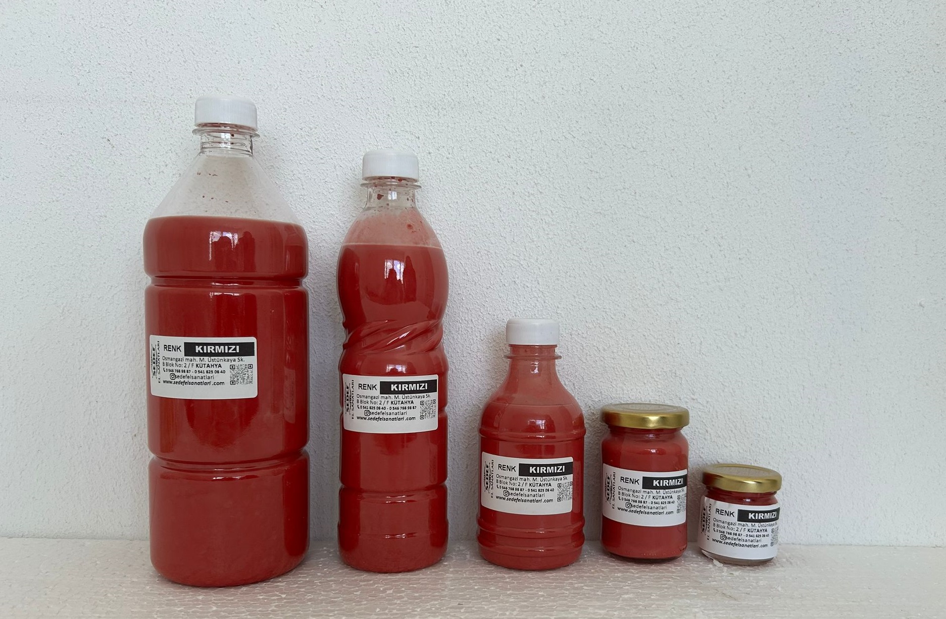 Sır Altı Çini&Seramik Boyası (Samur Boya)Kırmızı 