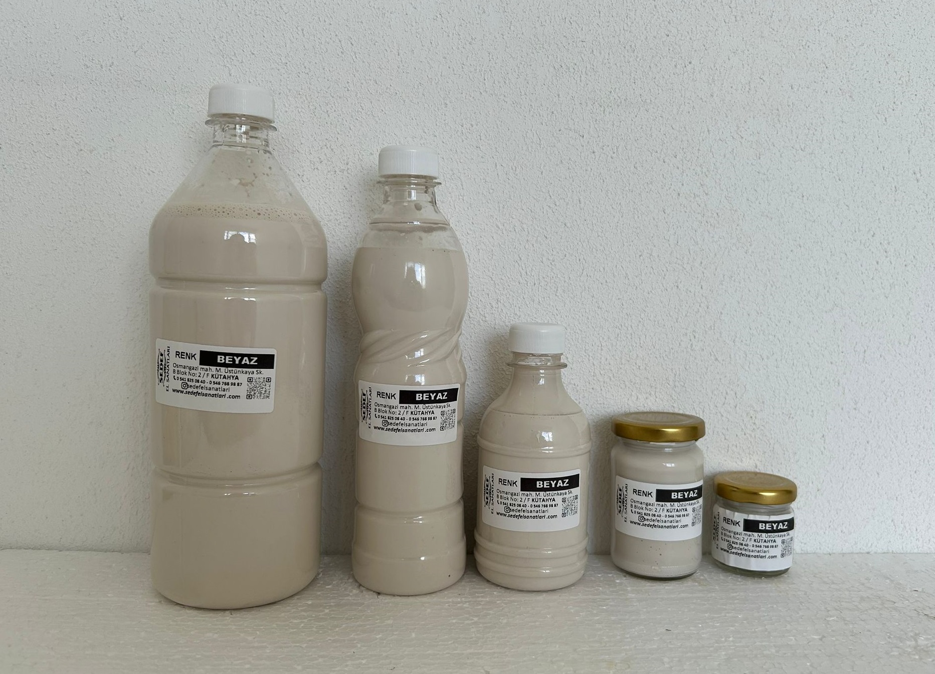 Sır Altı Çini&Seramik Boyası (Samur Boya) Beyaz