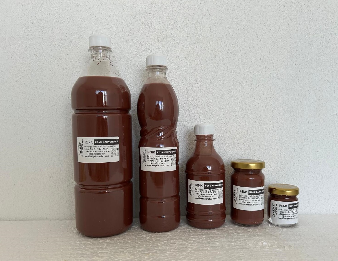Sır Altı Çini&Seramik Boyası (Samur Boya) Koyu Kahverengi