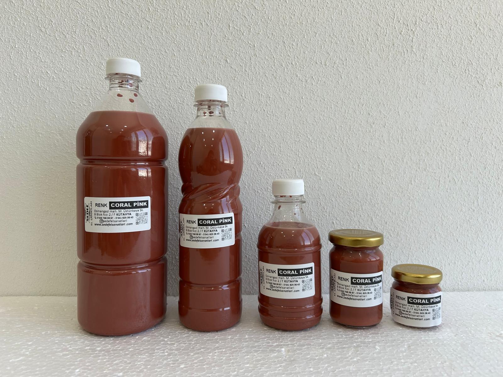 Sır Altı Çini&Seramik Boyası (Samur Boya) Coral Pink
