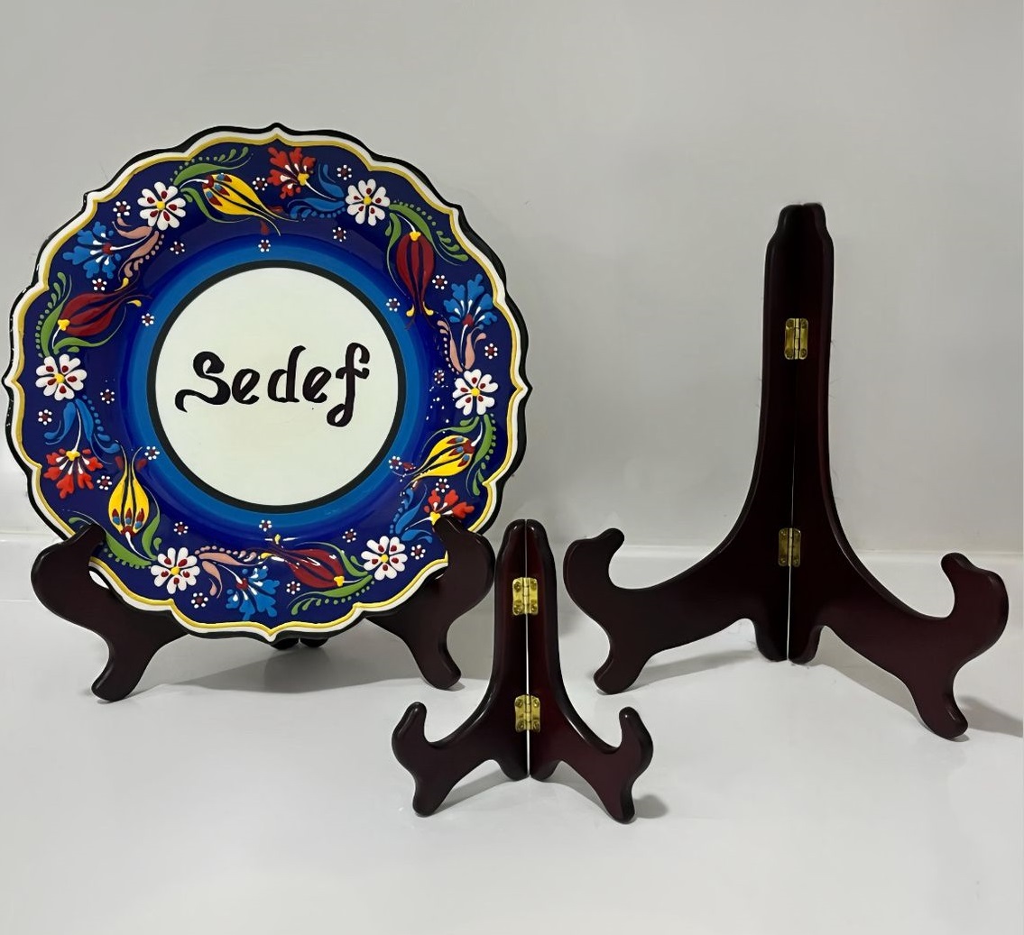 Ahşap Tabak Standı 