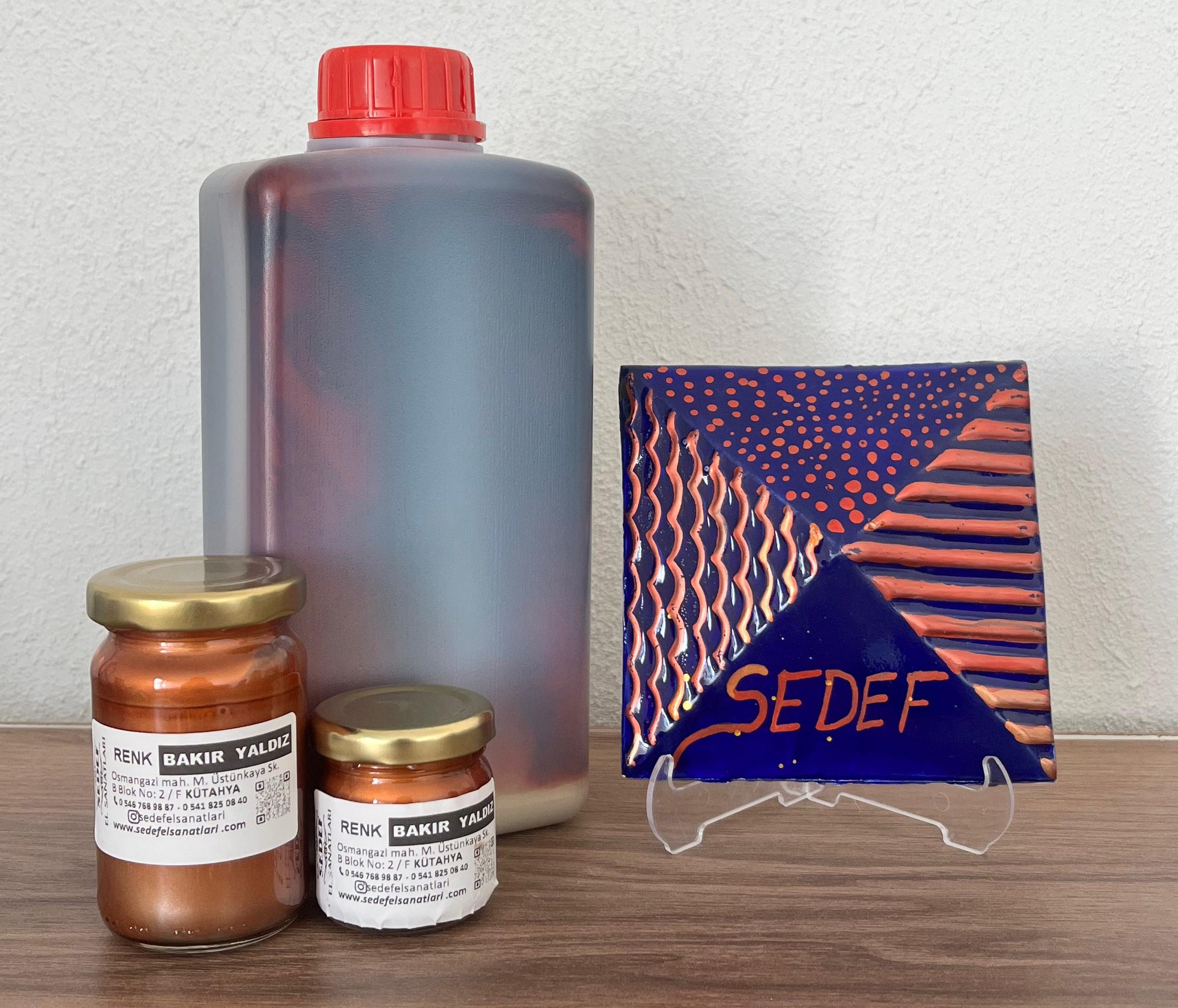  Sır Üstü Yaldız Bakır Yaldız 