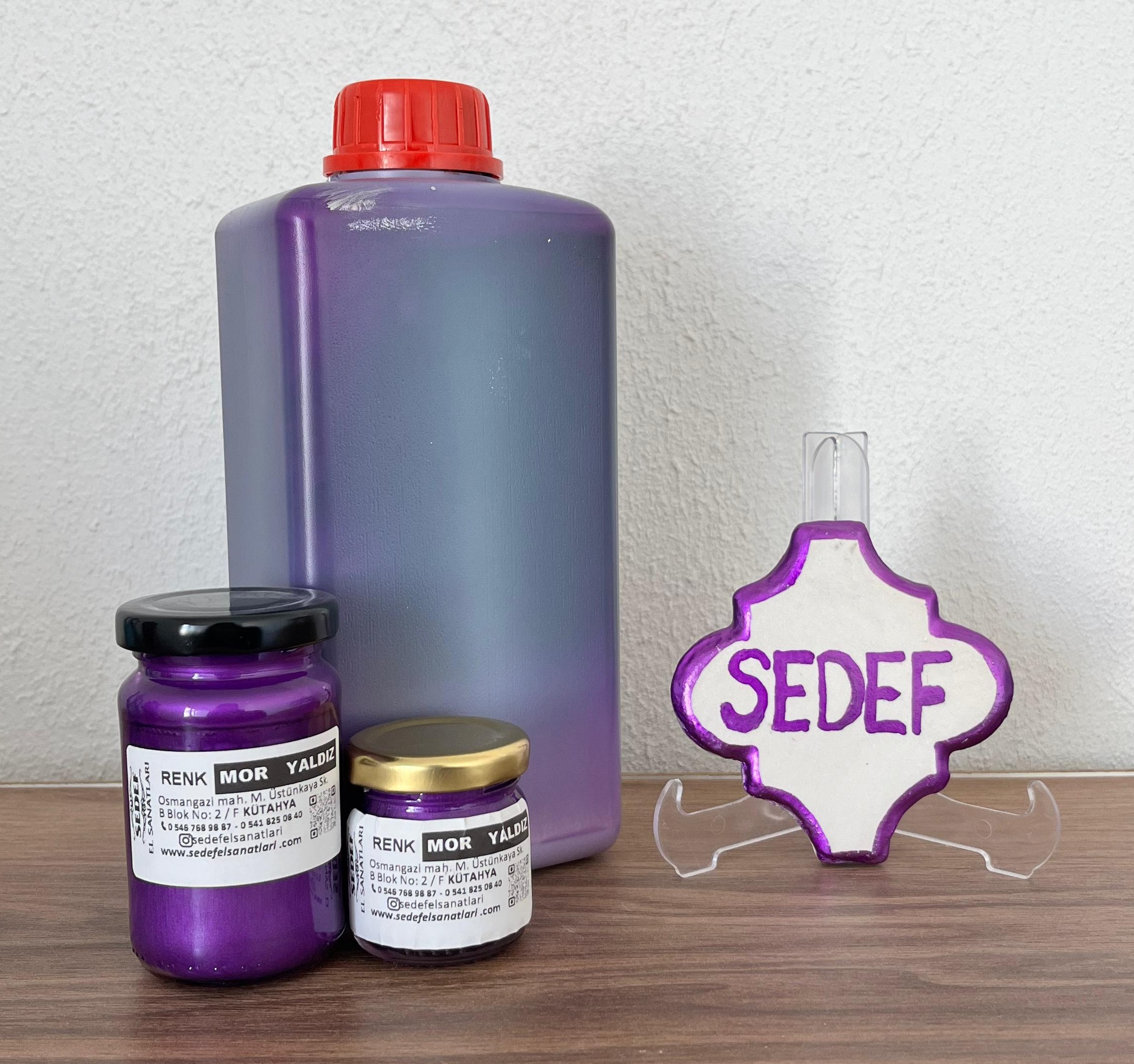 Sır Üstü Yaldız Mor Yaldız