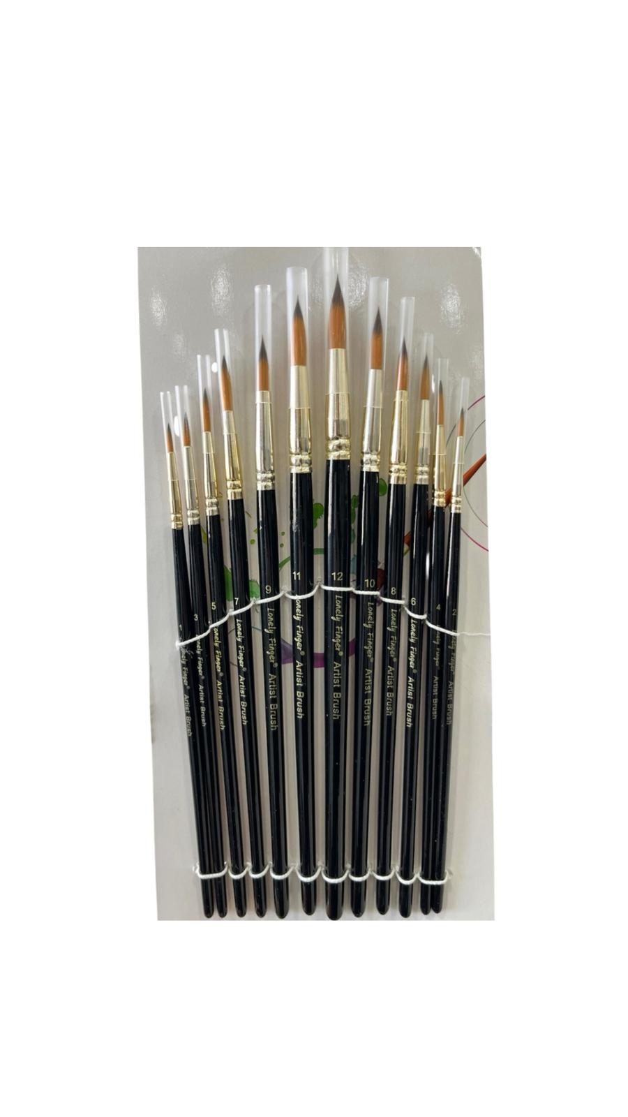 Boyama Ve Tahrir Fırça Takımı 12 'li 